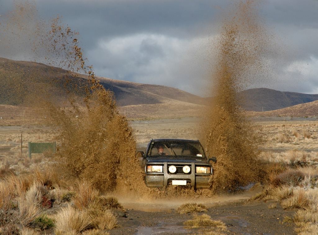 types of off-road driving: mud