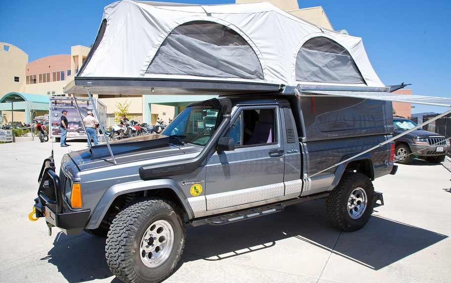 Try a rooftop tent for winter camping.