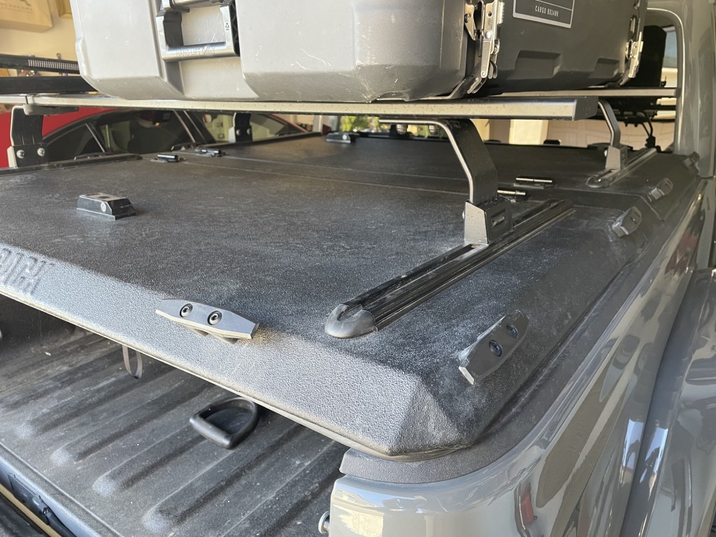 truck bed cover rails