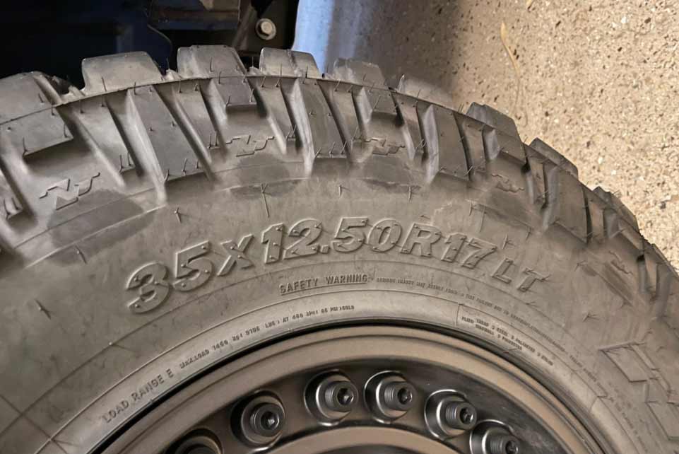 How to read the numbers on tires.