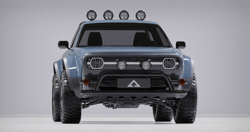 Front View of Alpha Wolf EV Pick-up
