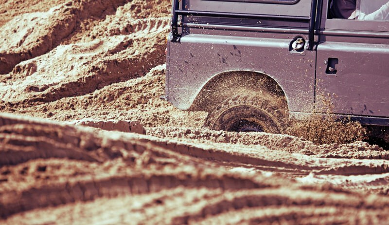 how to avoid getting bogged down in sand