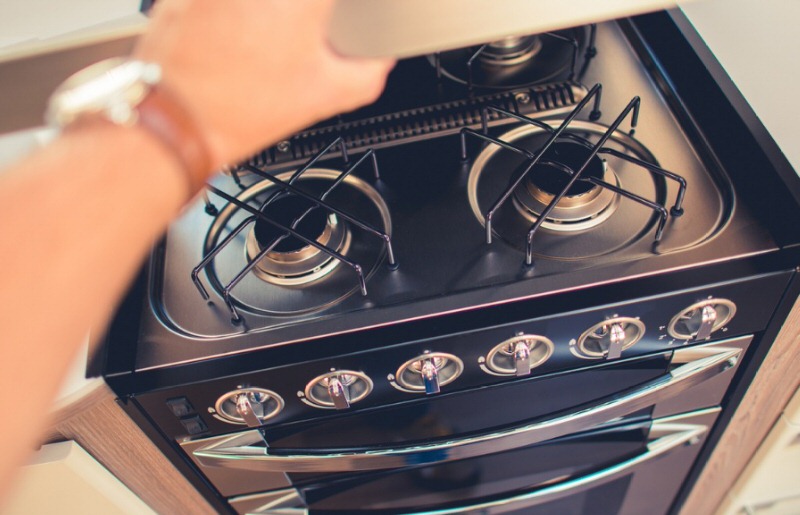 De-Winterize Your Camper by checking the stove top