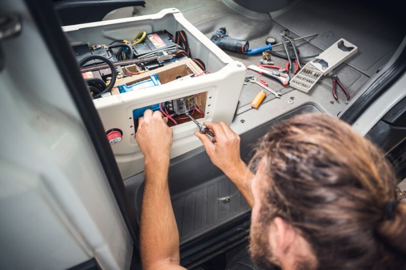De-Winterize Your Camper by Installing and Charging the Batteries
