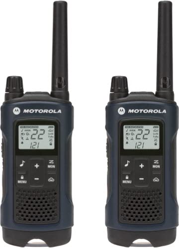 Two hand held two-way radios