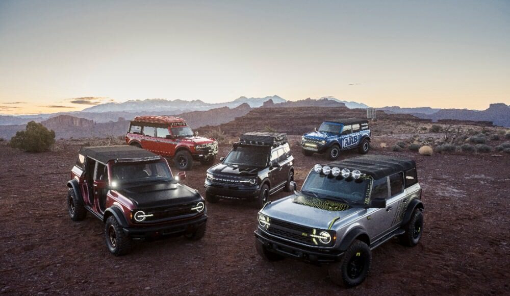ford showcases 5 new broncos