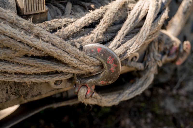 Winch rope and hook