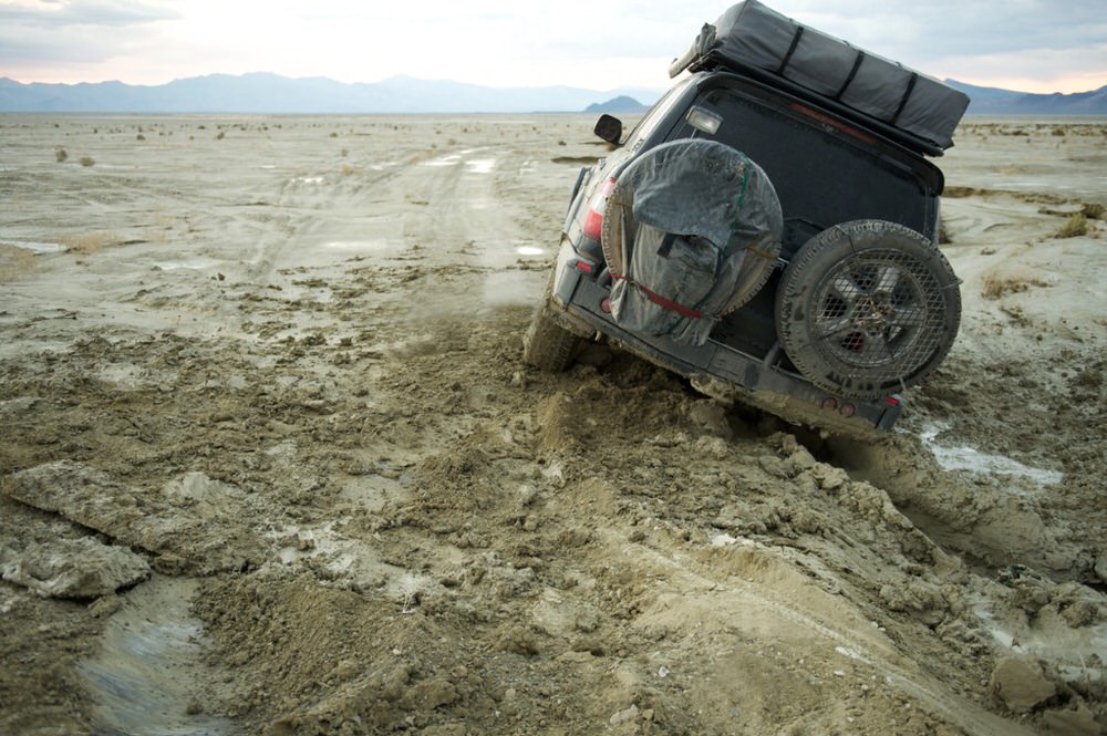 SUV stick in the mud