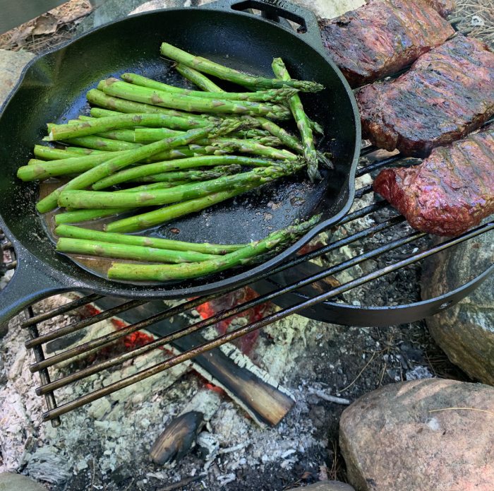 asparagus over the fire