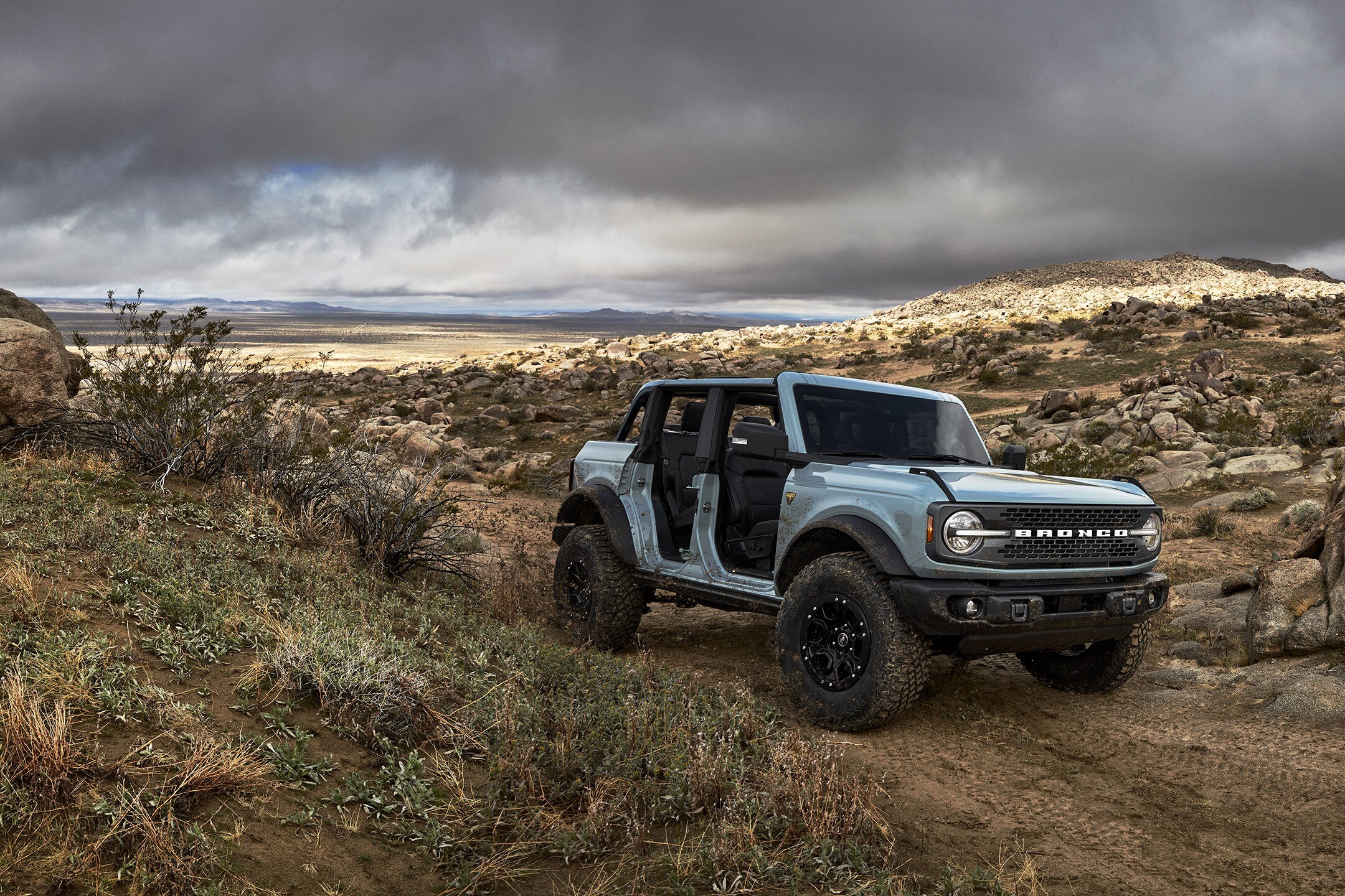 New Ford Bronco in the desert