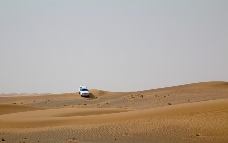 SUV in the sand