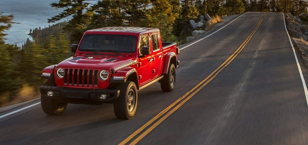 Jeep Gladiator on the highway