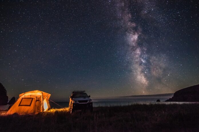 Overland Camping at night