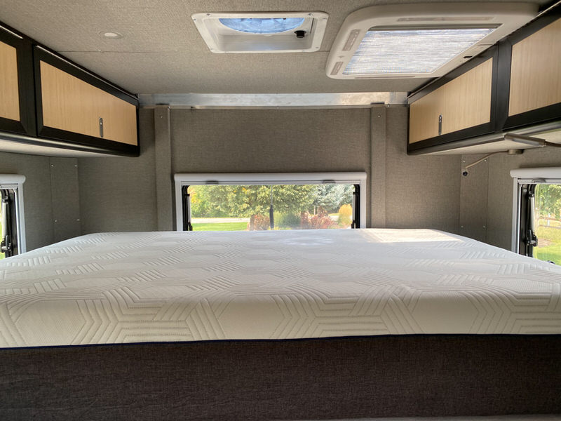 bed in the overland camper