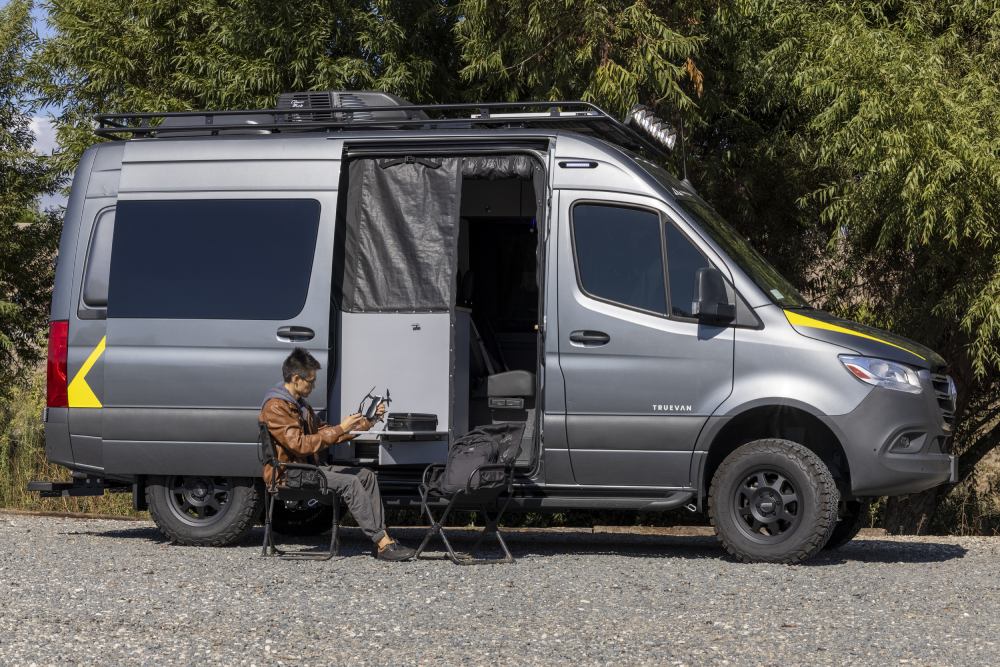 camping in a conversion van