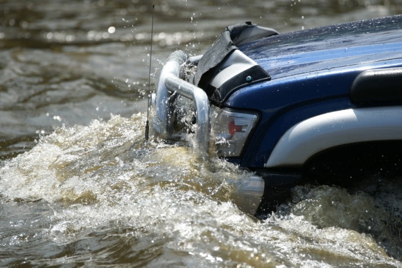 Truck in the River