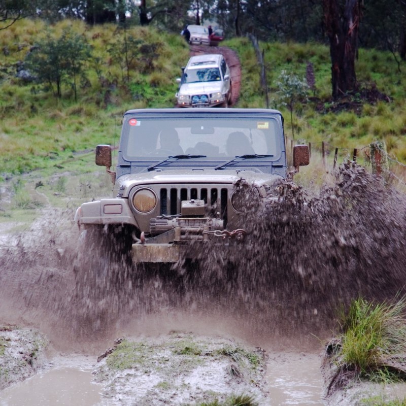 Jeep Crossing high water