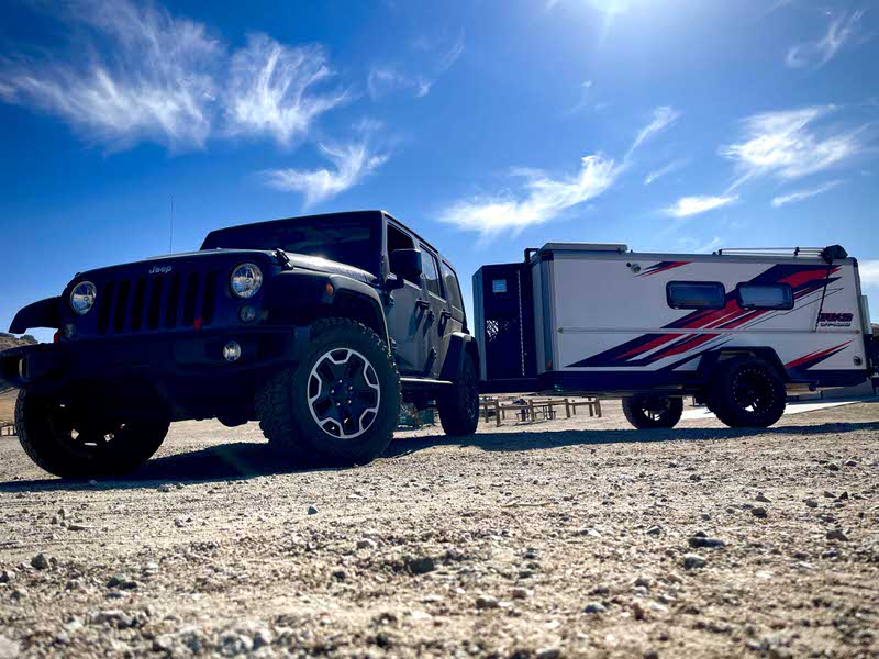 RKS Off-Road Purpose Trailer with a truck