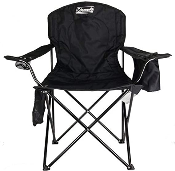 Coleman Camping Chair with Built-In 4 Can Cooler - Essential family camping gear