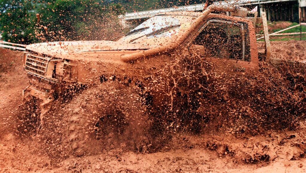 Truck in the mud