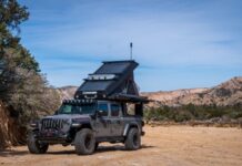 Sunflare Solar Panel on rooftop tent