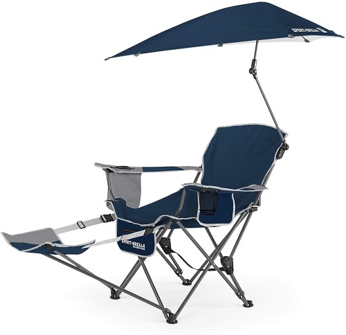 Sport-Brella 3-Position Recliner Chair with Removable Footrest