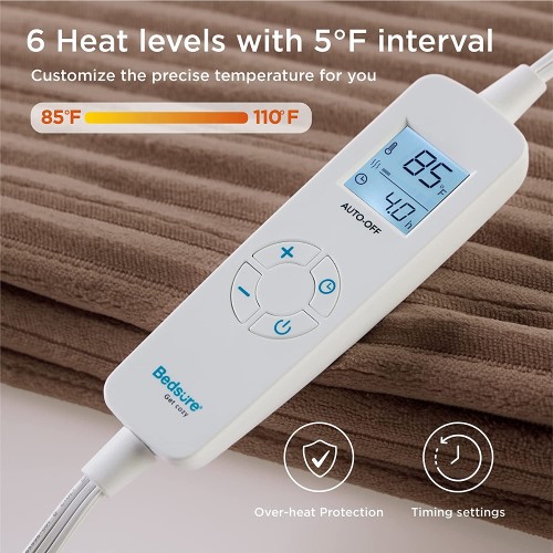 heated blanket by Bedsure
