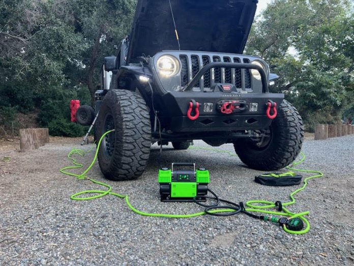 morrflate pro air compressor with jeep