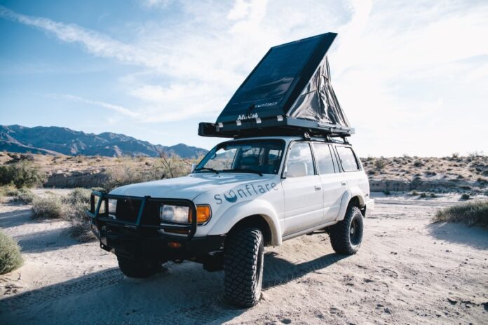 flexible camper solar panel kit from Sunflare