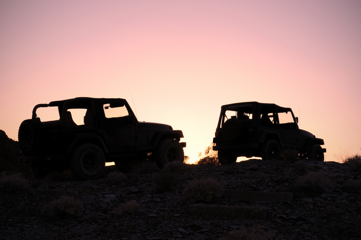 Desert Offroading at Sunset