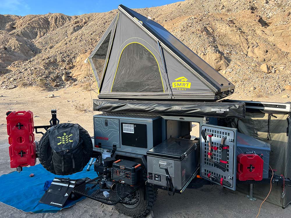 Tire Table With Tent