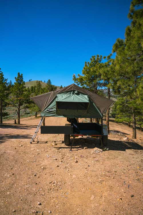 bunejug trailer with tent