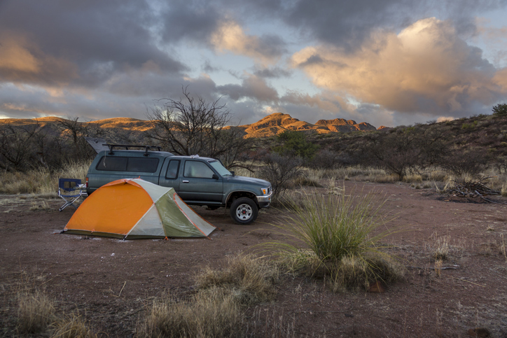 Sunrise Tent truck camping 