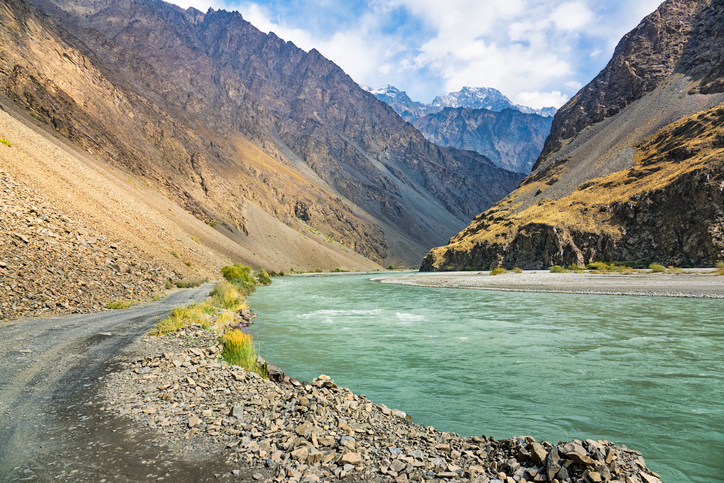 Bartang River Valley Pamir Mountain Range Tajikistan