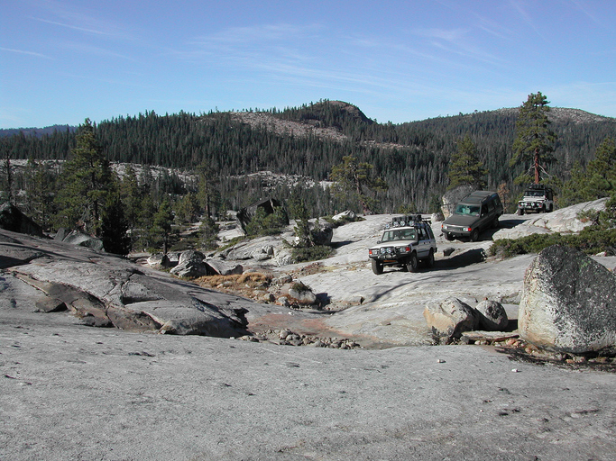 4x4 off-roading on the on the Rubicon Trail