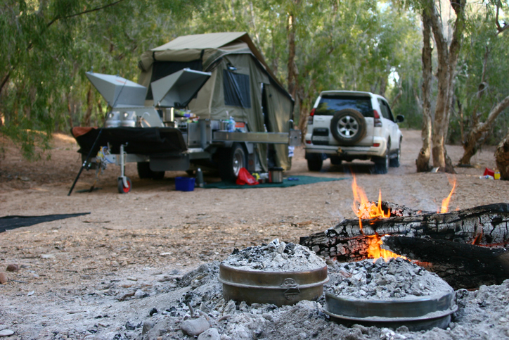 Camper Trailer by Camp Fire