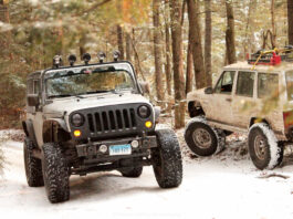 Jeeps off roading