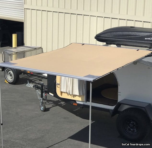 teardrop trailer with awning