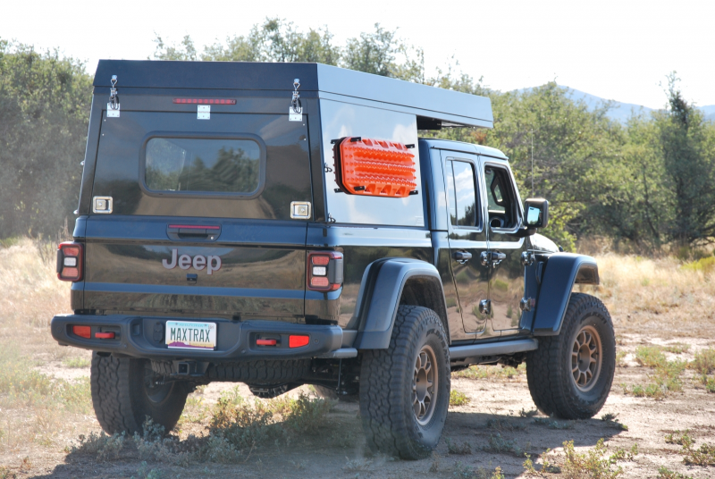 AT Overland Summit Truck Topper Black Rubicon Back 2