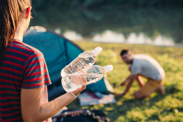 stay hydrated when camping