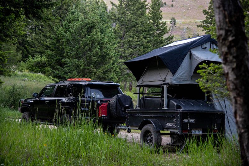 space trailers with rooftop tent
