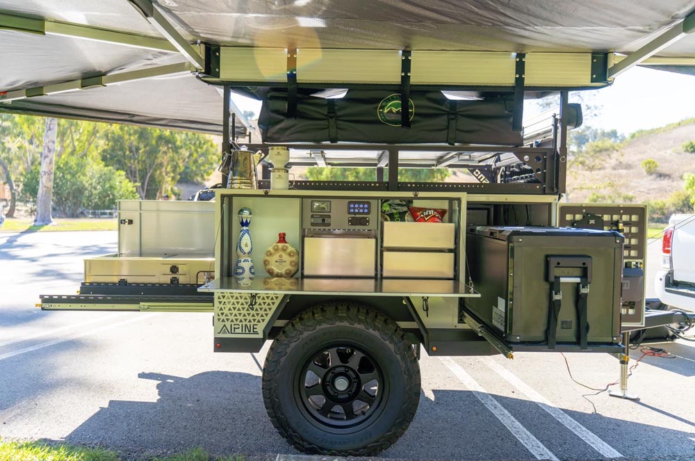 sno trailers alpine kitchen with awning