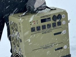 FLEX Tactical 1500 Power Station in the snow
