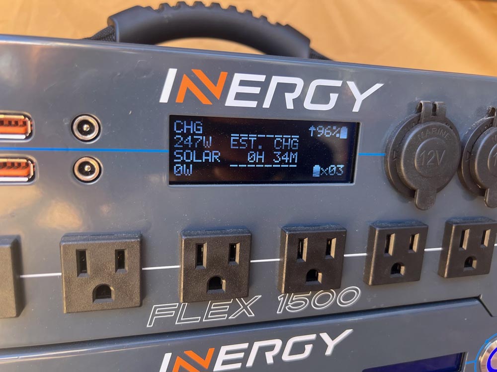 inergy flex 1500 power station control panel