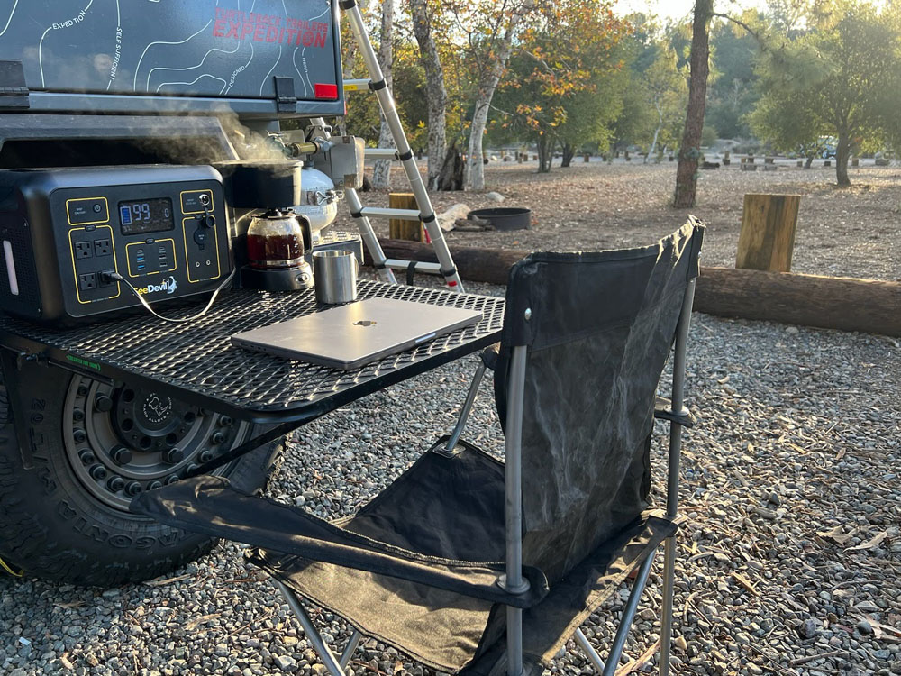 front runner expander with tire table