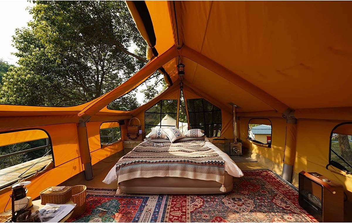 rbm outdoors panda inflatable tent interior