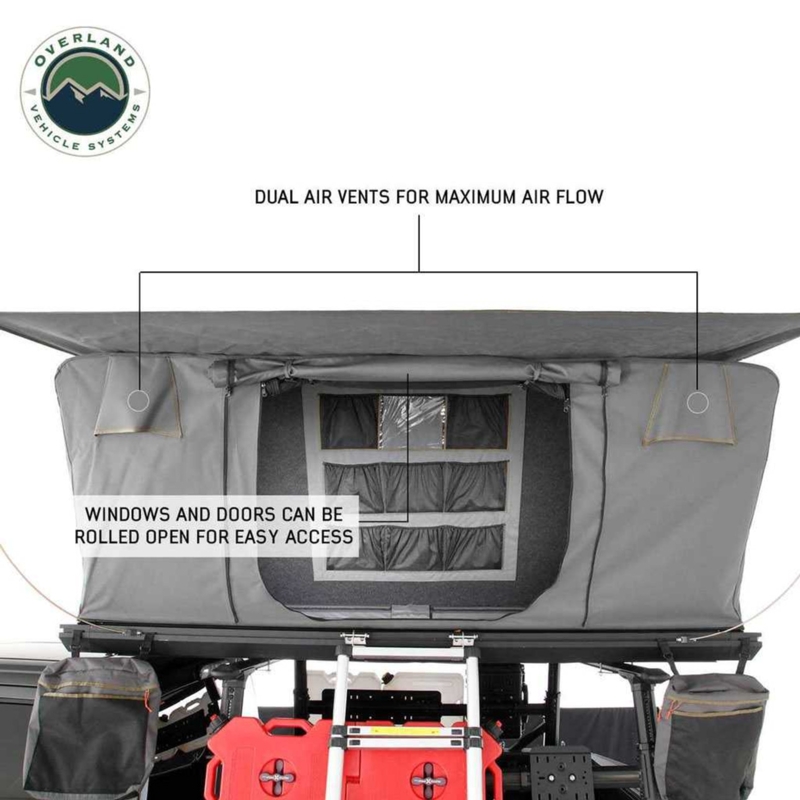 Overland Vehicle Systems Sidewinder Roof Top Tent easy side access