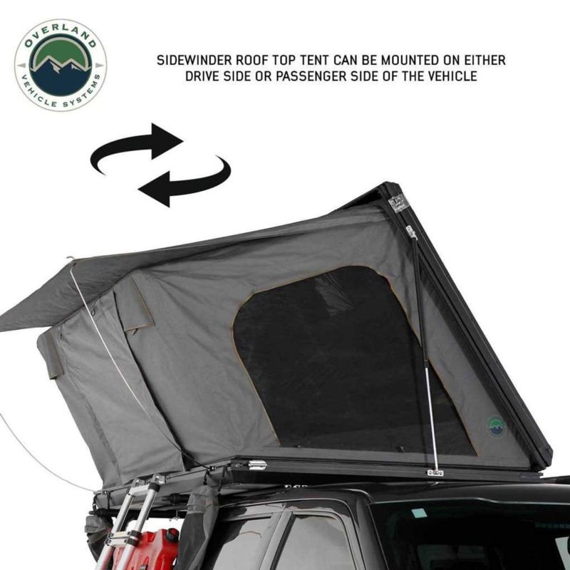 Overland Vehicle Systems Sidewinder Roof Top Tent either side