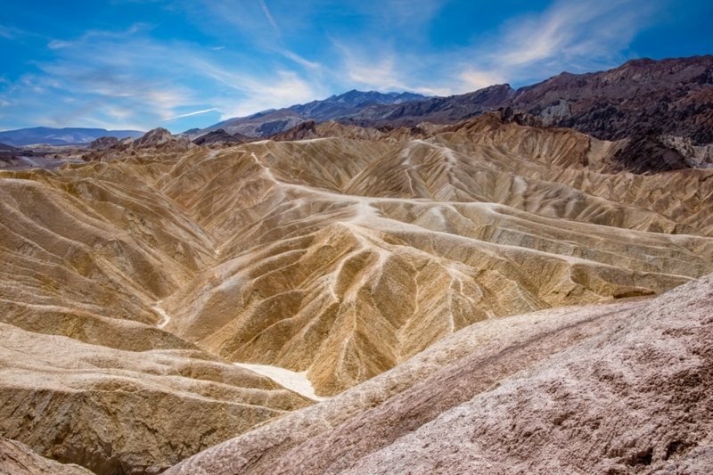 Colorful Death Valley National Park in the Spring time.
